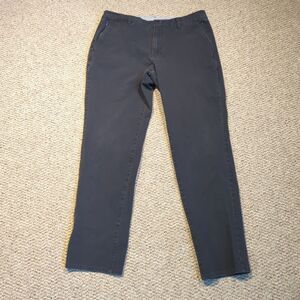 Bonobos Chino Dress Pants Mens 33x32 Gray Slim Fit Cotton Blend Casual Preppy